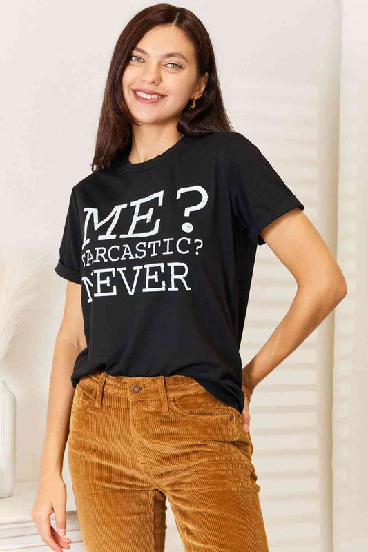 Love Letter Graphic Round Neck T-Shirt