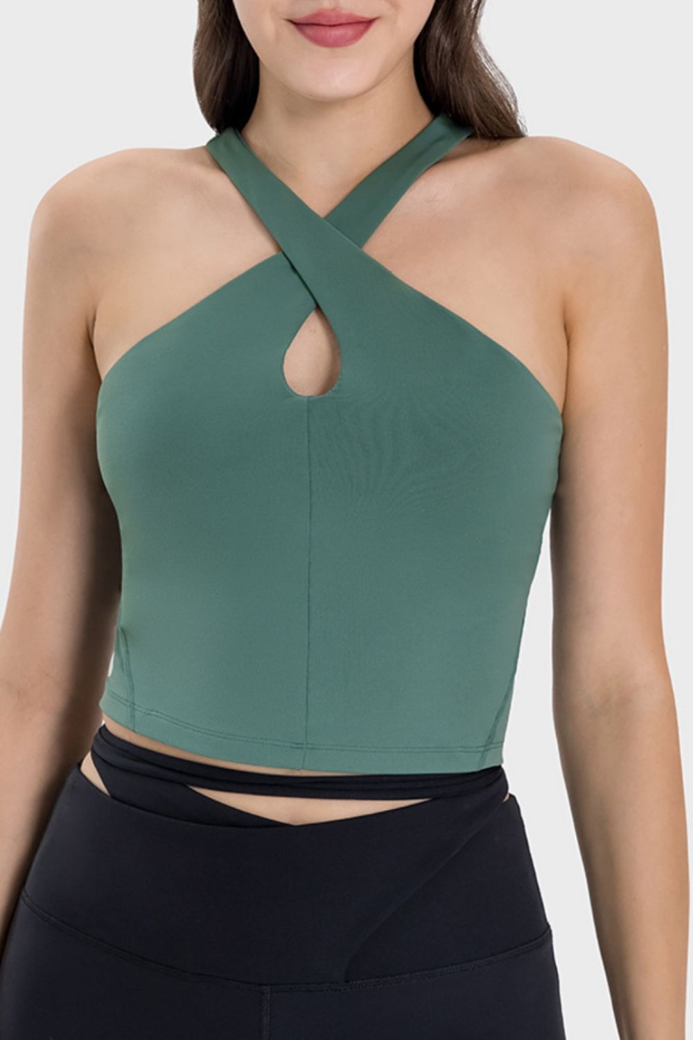 Criss cross Grecian Neck Active Cami