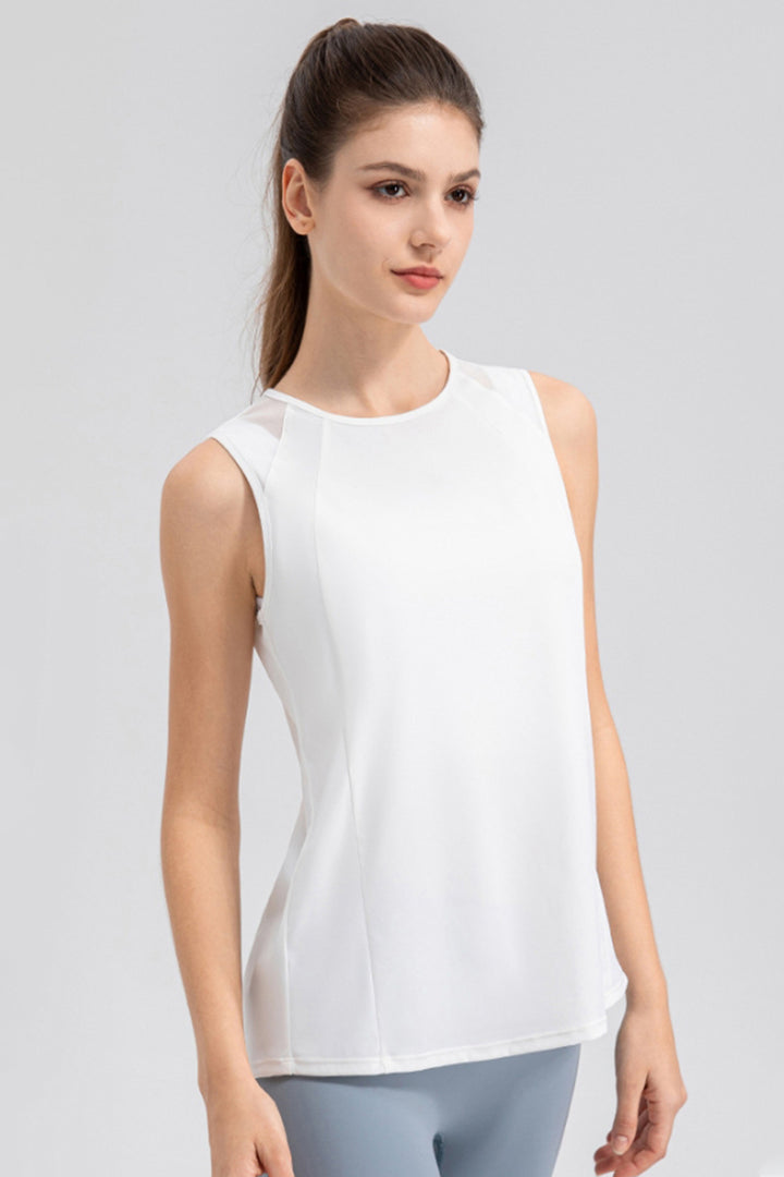 Elevated Comfort: Luxe Round Neck Active Bra